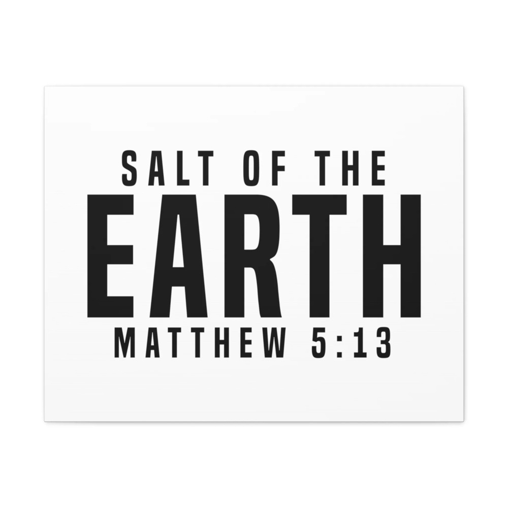 Scripture Walls Matthew 5:13 Salt of the Earth Bible Verse Canvas Christian